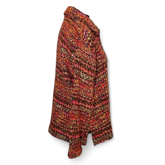 Chicos Vintage Grandpa Cardigan Jacket Eclectic Grandpa Chunky Oversized - Picture 5 of 15